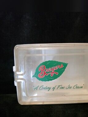 Vintage 1960s Breyers Ice Cream Plastic Container to Prevent Freezer Burn